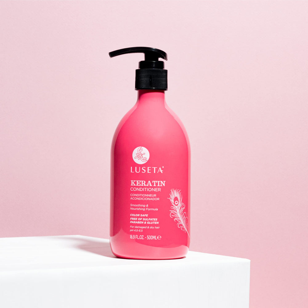 Luseta Keratin Conditioner for damaged and oily hair routines.