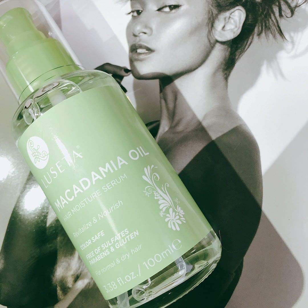 Luseta Macadamia Oil Serum color-safe formula for vibrant hair