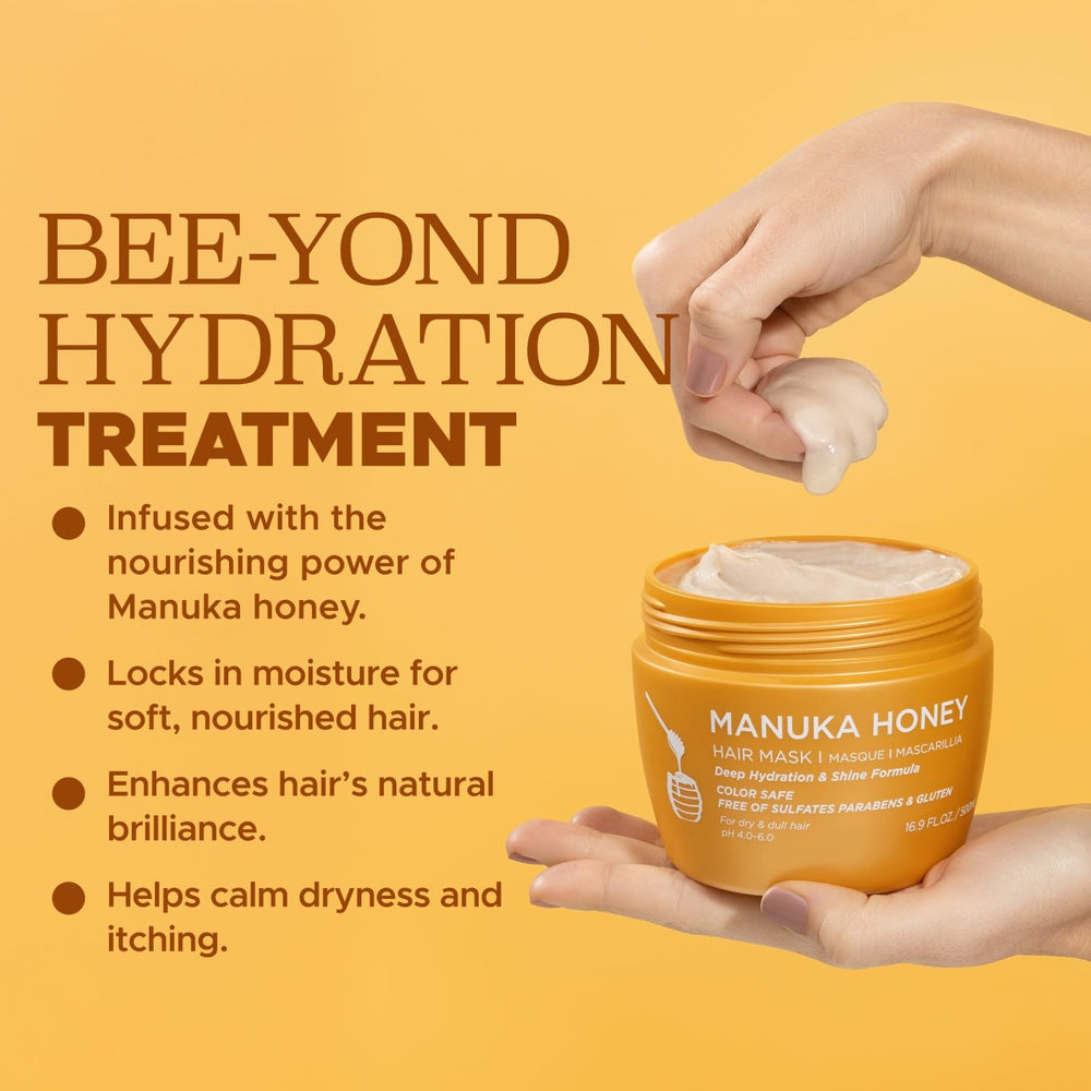 Luseta Manuka Honey Hair Mask application image demonstrates smooth application.