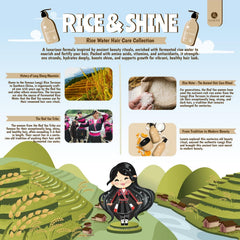 Luseta Rice Water Mask packaging on display for all hair types.