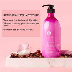 Luseta Rosa Rugosa extract close-up highlights nourishing botanicals.