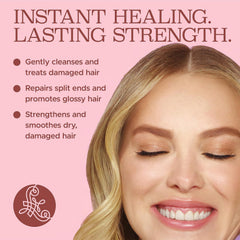 Luseta Tangle Free Mask with keratin and argan oil highlights repair and shine.