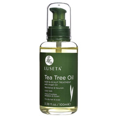 Luseta Tea Tree Oil hair serum bottle for scalp nourishment and hair health