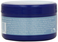 Luster's S-Curl 360 Wave Control Pomade jar dispense shot for easy portioning.