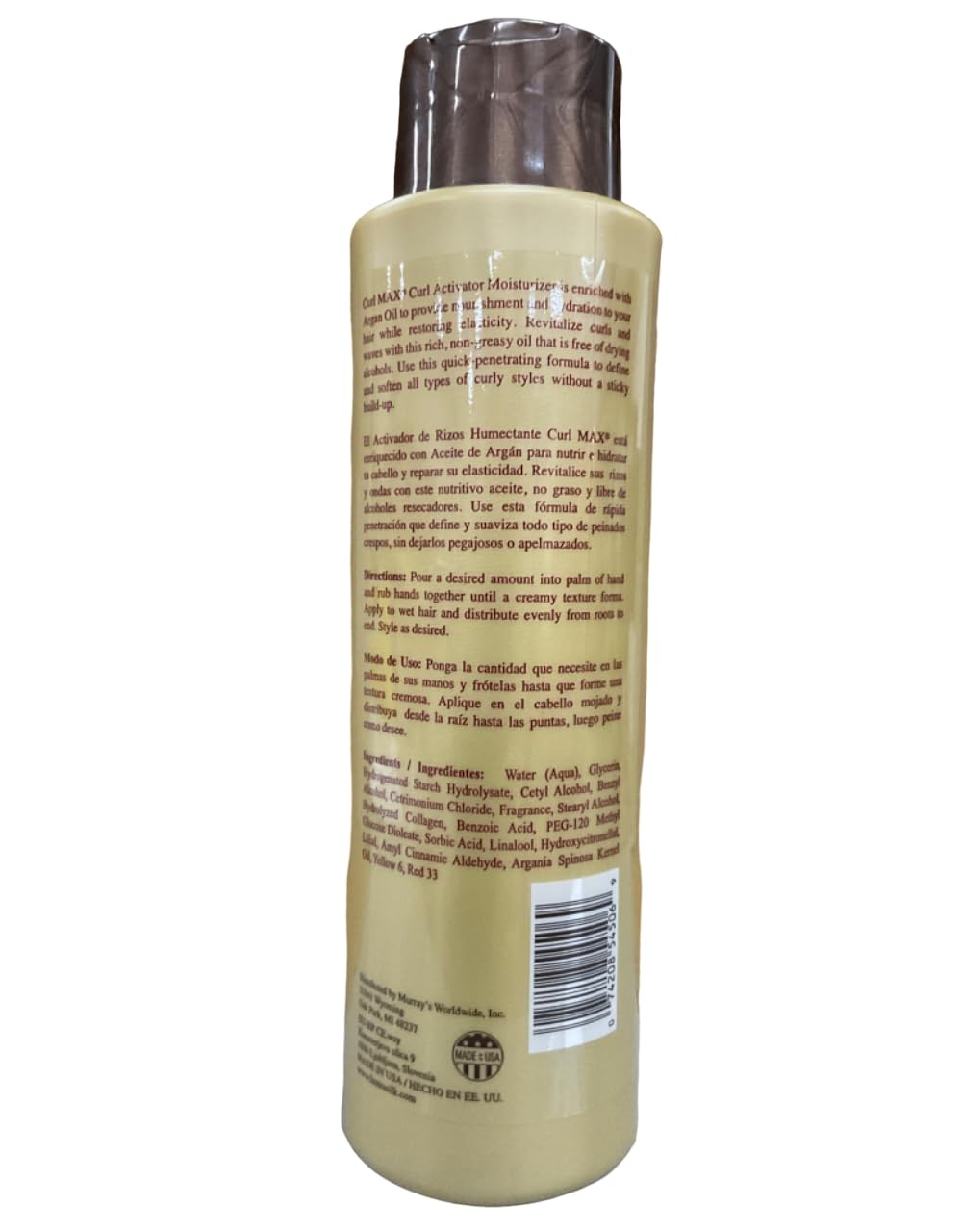 Lustrasilk Curl Max Act Moisturizer application on hair for smooth, hydrated curls.