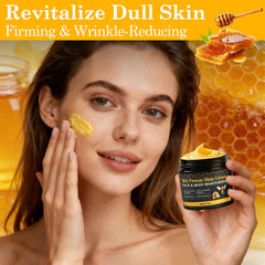 Applying Lustrchron Bee Venom Cream with circular massage technique