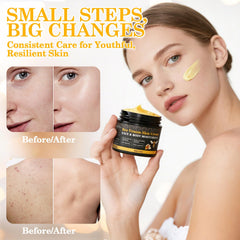 Texture swatch of Lustrchron Bee Venom Cream shows quick absorption