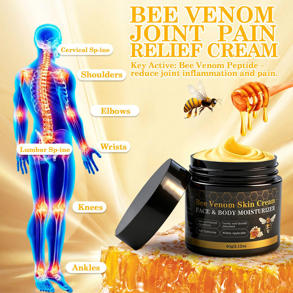 Travel‑friendly Lustrchron Bee Venom Cream bottles for on‑the‑go care
