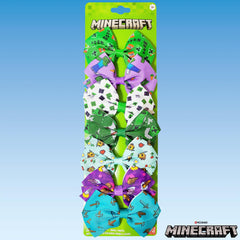 LUV HER Minecraft kids hair bows side view showing slim profile