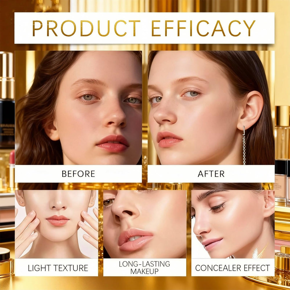 Luvie Foundation Cushion offers a long-lasting finish for day-long wear.