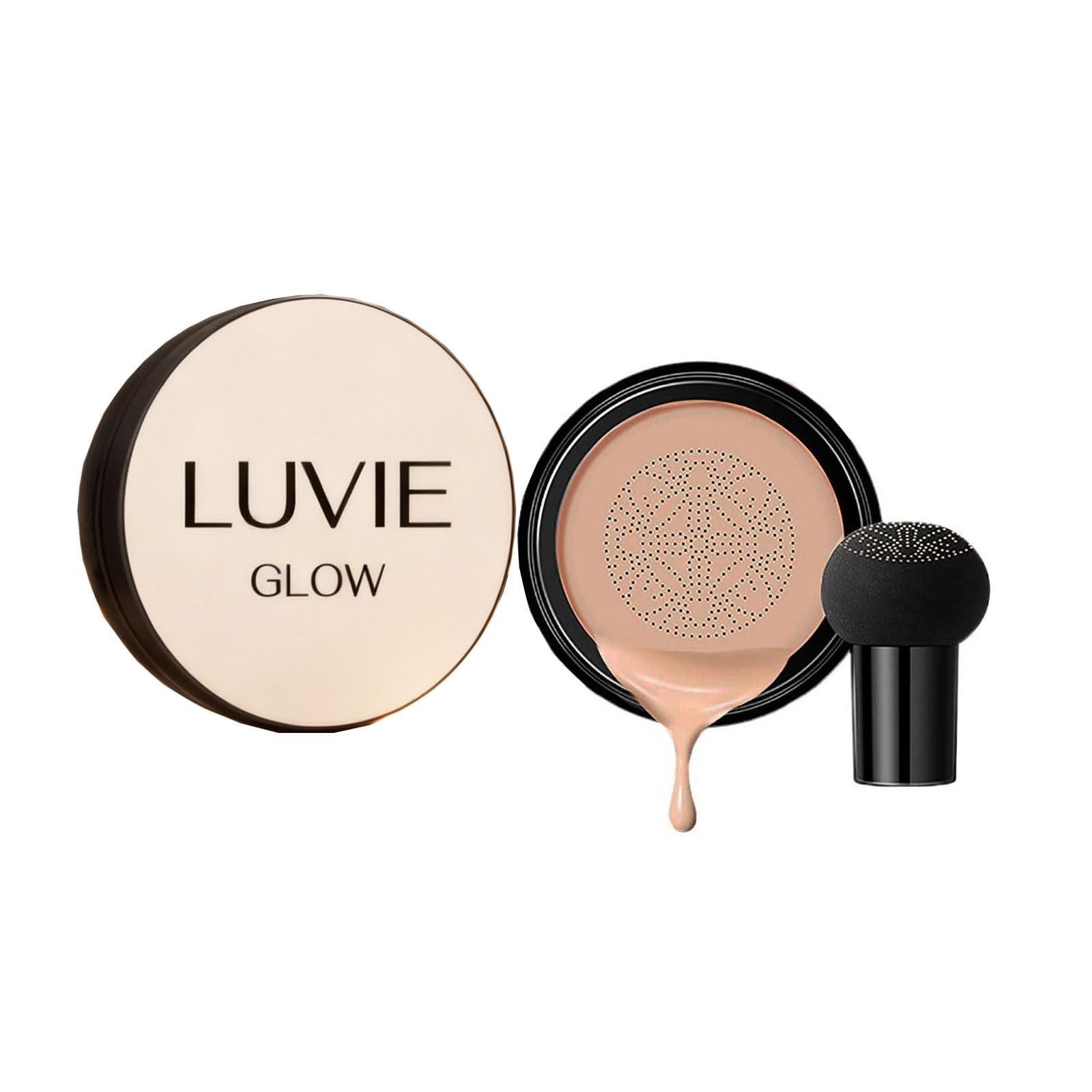 Luvie Glow Foundation Cushion compact for easy on-the-go touch-ups.