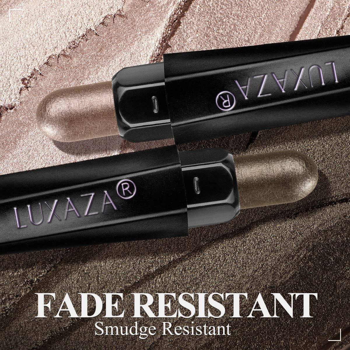LUXAZA crease-proof finish helps maintain defined eyes through workouts or humid days.