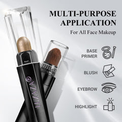 LUXAZA set offers metallic shimmer and matte options for expressive eye looks.