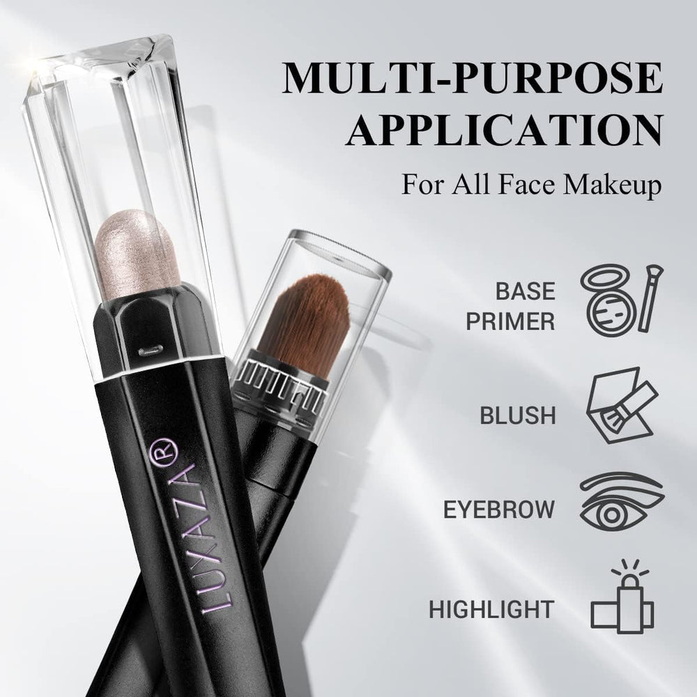 LUXAZA Champagne Pink Eyeshadow Stick creates day-to-night looks.