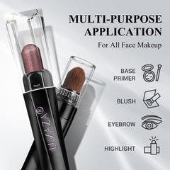 Luxaza built-in blending brush for seamless single-shade looks.