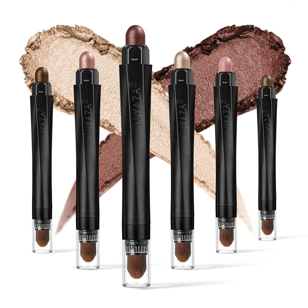 Luxaza 6pcs eyeshadow stick packaging for on-the-go makeup