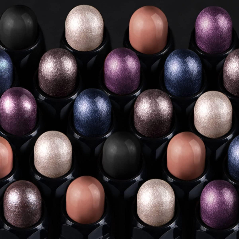Luxaza Blue Grey shade ranges from shimmer to matte for depth.