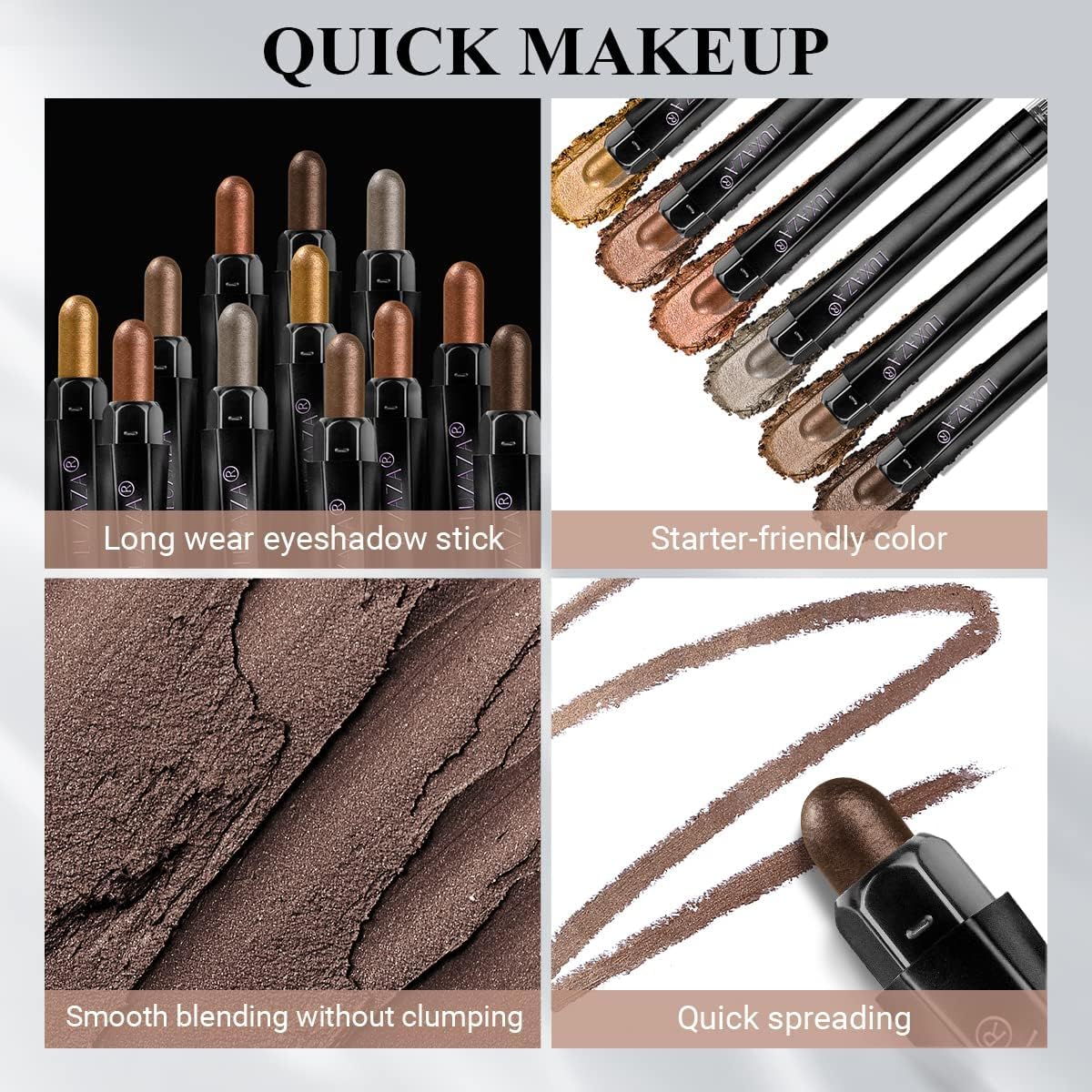 LUXAZA beginner-friendly set for easy daily makeup routines.