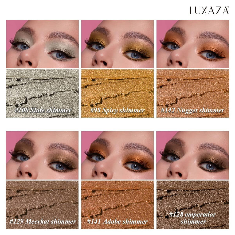 LUXAZA creamy texture glides on smoothly for precise sculpting and shading.