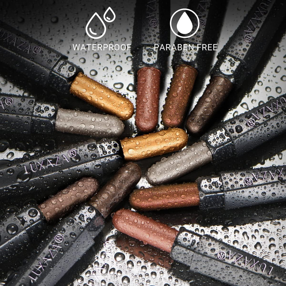 LUXAZA waterproof and sweatproof formula for reliable wear all day.