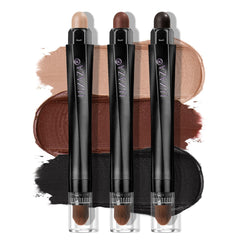 LUXAZA PRO brown eyeshadow stick 3pcs kit for easy all-in-one eye definition