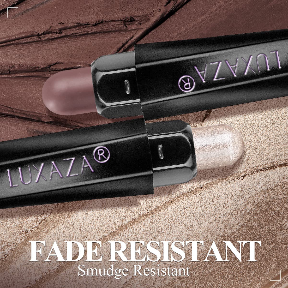 LUXAZA PRO Blending brush included demonstrates seamless color fusion.