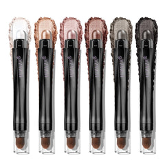 LUXAZA PRO brown eyeshadow stick set with six versatile neutral shades for daily looks.