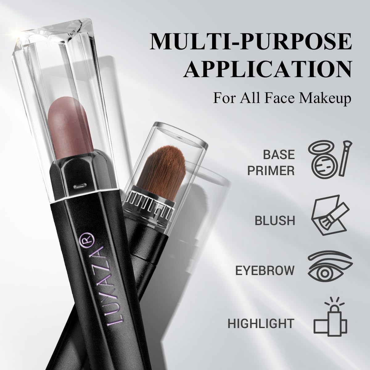 Dark grey shimmer shade from Luxaza Pro adds depth to smoky eyes