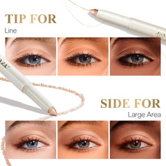 LUXAZA PRO built-in brush close-up for seamless blending on the eyelid