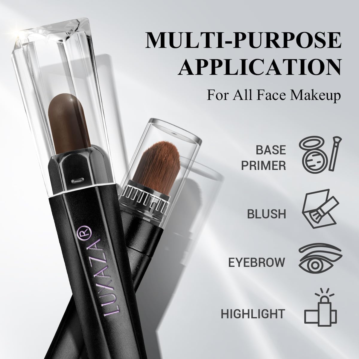 LUXAZA PRO eye-brightener enhances eye area with subtle lift.