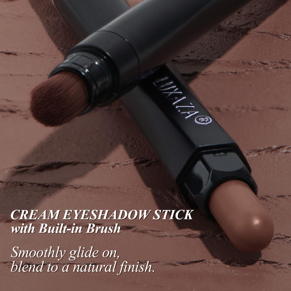 Luxaza Pro hexagonal tube design provides comfortable grip during makeup.