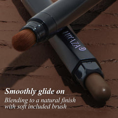 LUXAZA PRO matte-brown-cream delivers defined color with lasting wear.