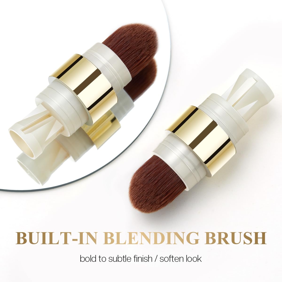 Luxaza Pro Peach-Bud packaging and shade in retail display.