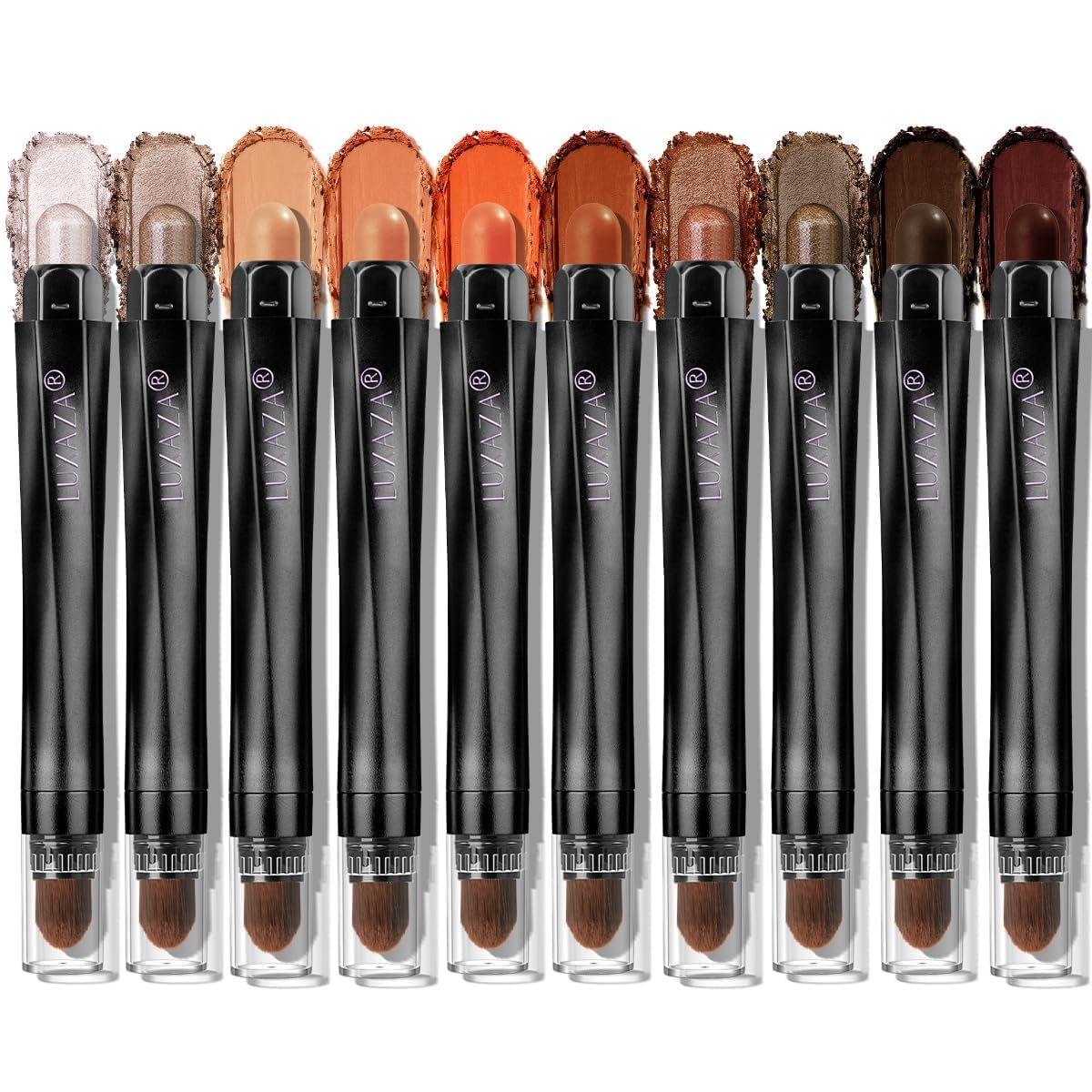 LUXAZA PRO eyeshadow stick with soft-creamy-application for smooth edging and precise sculpting.