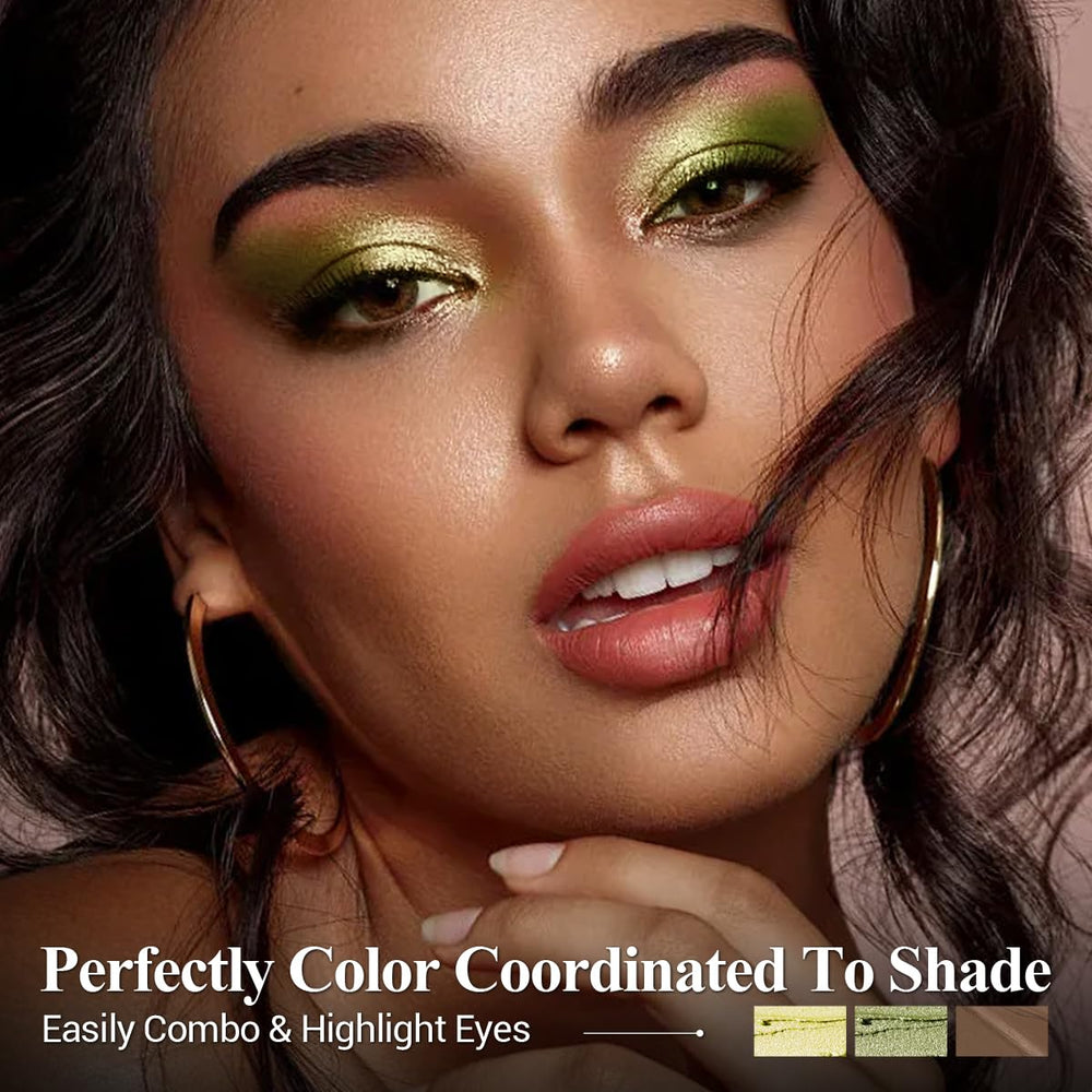 LUXAZA PRO FIREFLIES LIGHT green metallic shades paired for cohesive looks