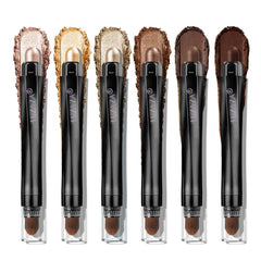 Luxaza Pro gold eyeshadow stick 6pc set provides precise color for versatile looks all day.