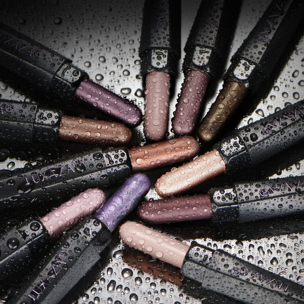LUXAZA PRO matte cream eyeshadow stick for precise sculpting.