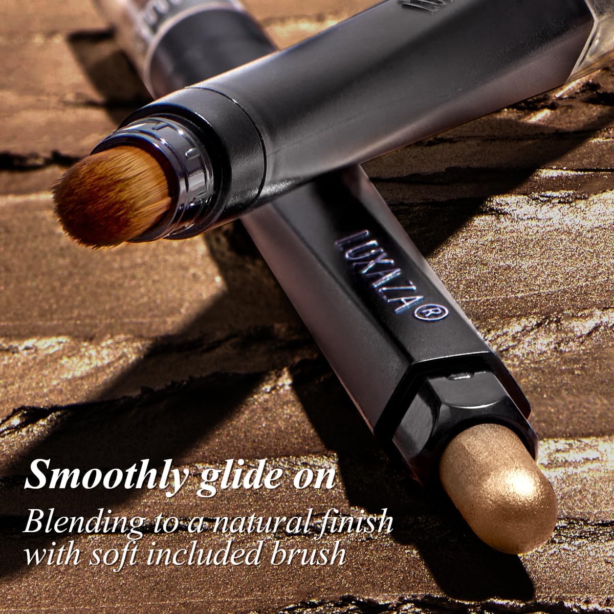 LUXAZA PRO neutral brown swatches reveal rich pigment and versatility