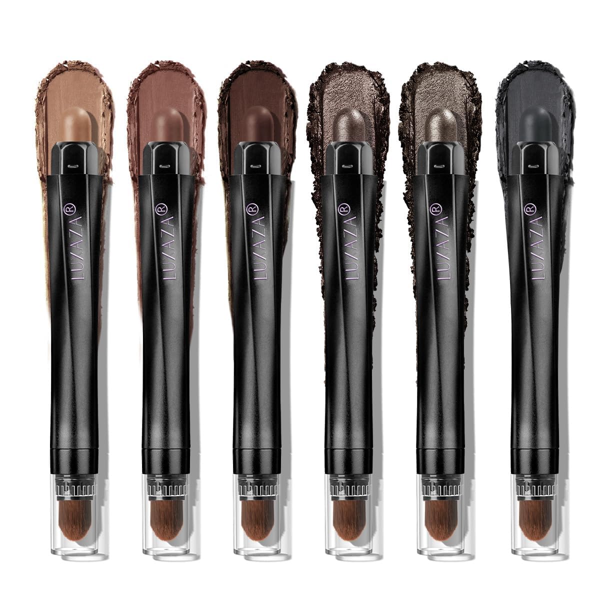 Luxaza Pro neutral eyeshadow stick set packshot for quick, polished looks.