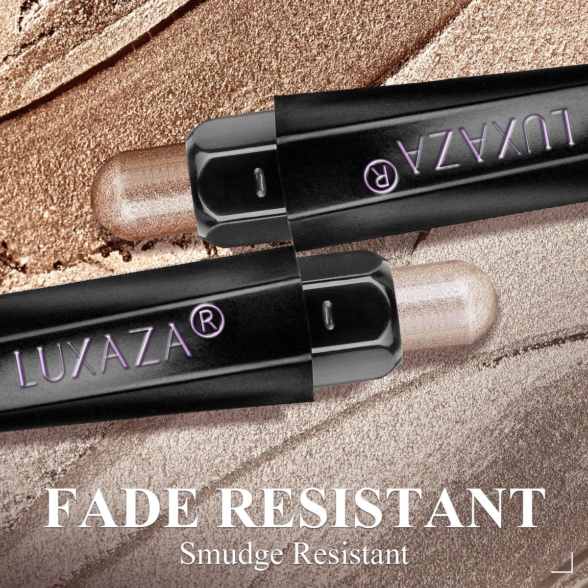 LUXAZA PRO Neutral Eyeshadow Stick waterproof formula resists smudging for all-day wear.