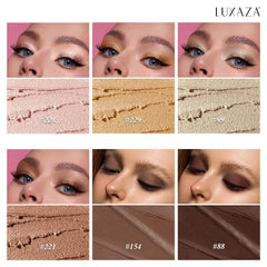 Luxaza Pro neutral shimmer matte cream palette delivers cohesive shades for seamless blending.