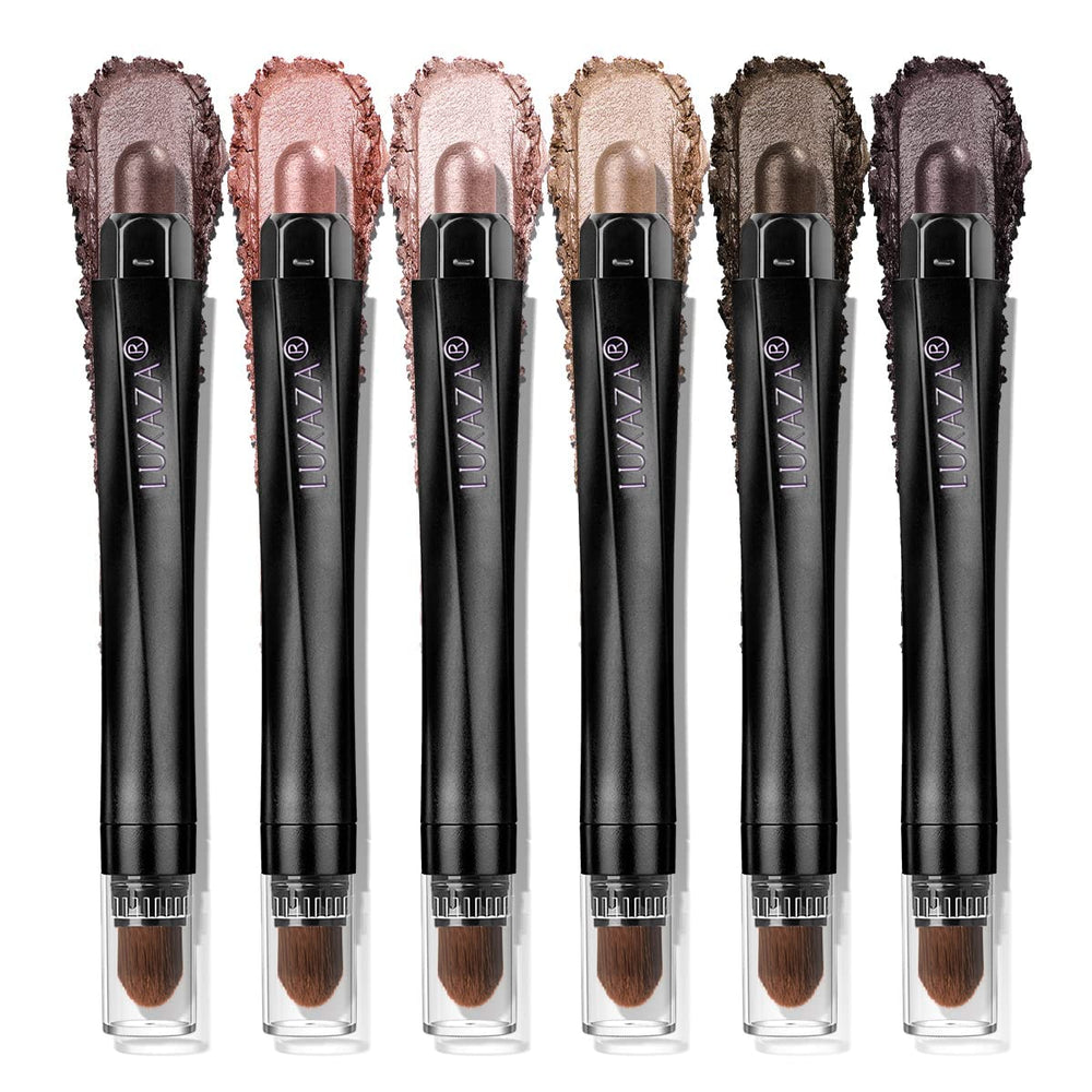 LUXAZA PRO Pink Ocean eye shadow stick with soft sheen for smooth application.