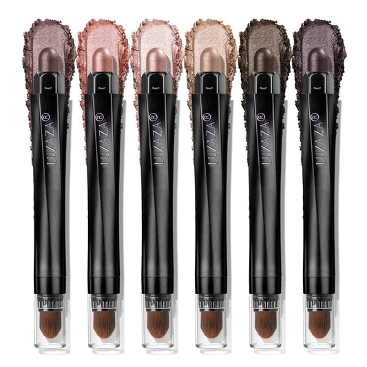 LUXAZA PRO Pink Ocean eye shadow stick with soft sheen for smooth application.