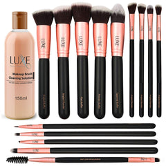 Luxe Premium Makeup Brushes Set foundation brush for flawless application