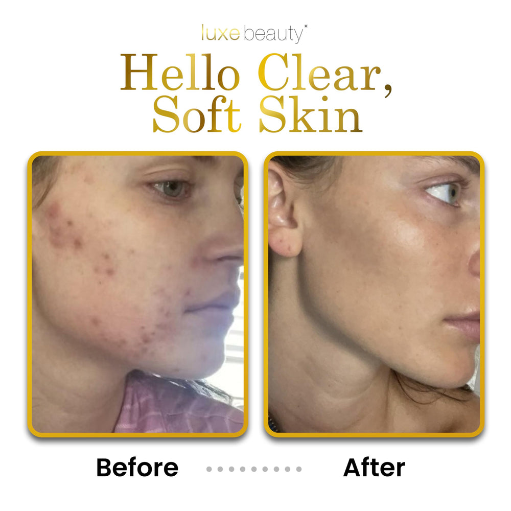 LUXEBEAUTY packaging panel notes sea buckthorn and vitamin B3 for skin vitality