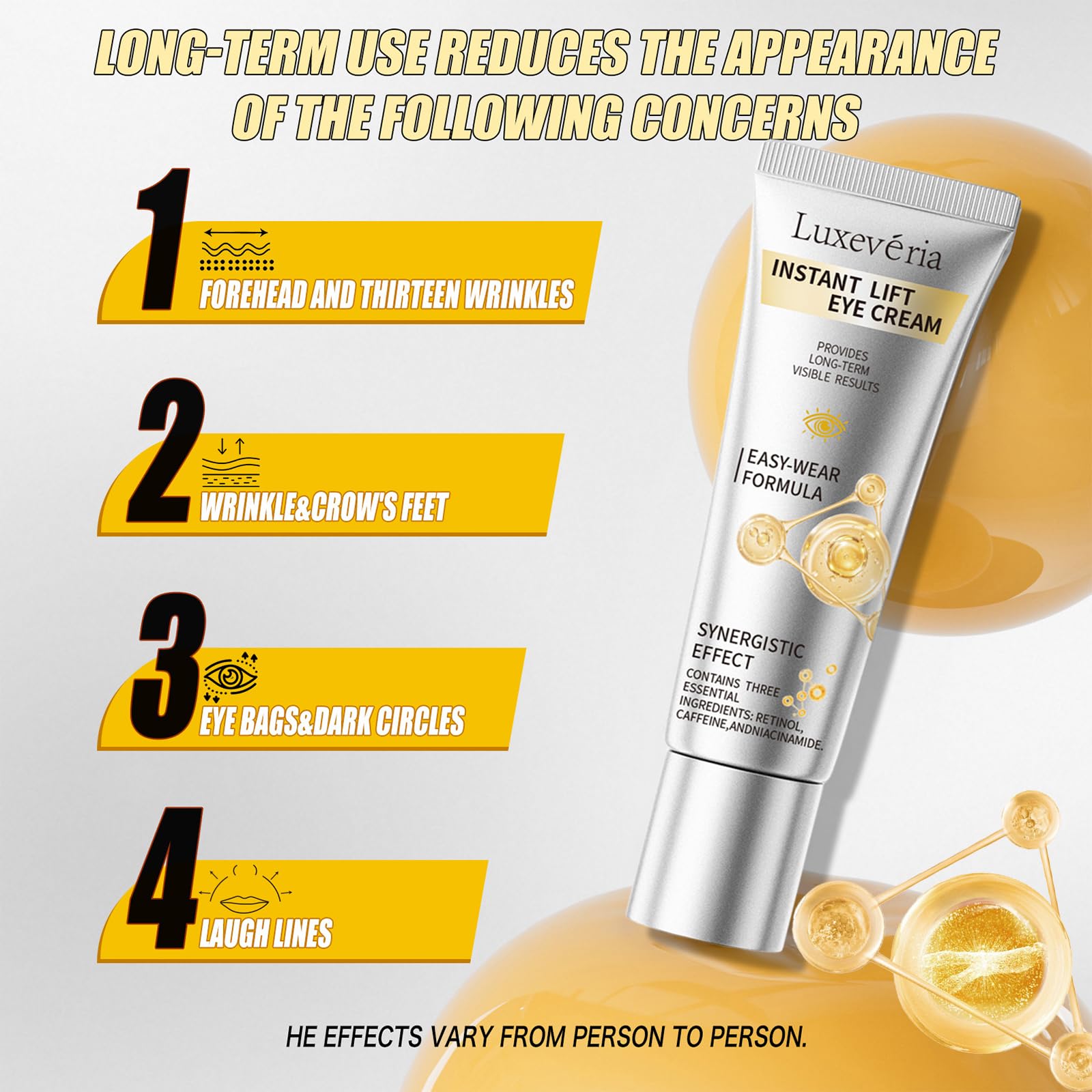 Luxeveria Eye Lifting Cream compact design for travel
