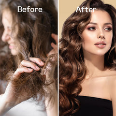Luxfume detangler spray with rice water strengthens strands and smooths