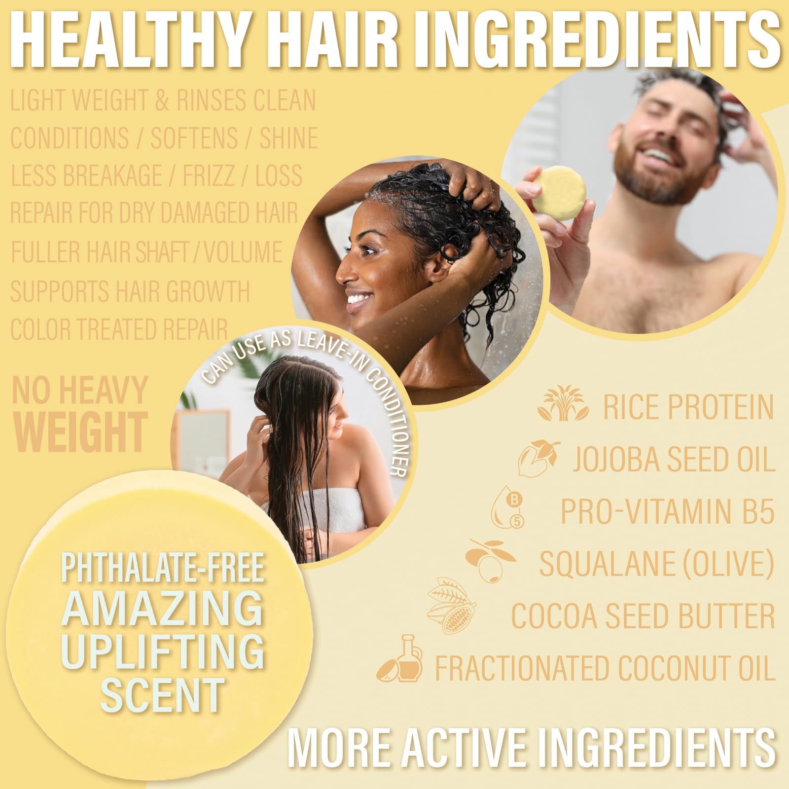 Luxiny Pina Colada bar on bathroom shelf, hydrating dry hair.