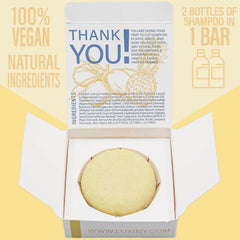 Luxiny Pina Colada Shampoo Bar lather delivers gentle cleansing for dry or damaged hair.