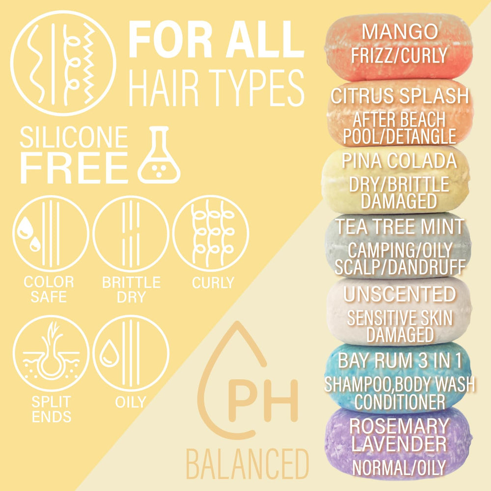 Luxiny Pina Colada Shampoo Bar is vegan and sulfate-free for sensitive scalps.
